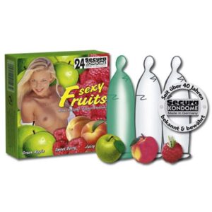 3 condooms met fruit smaak