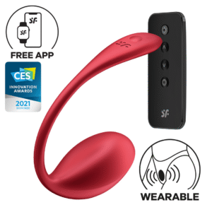 Satisfyer Shiny Petal Draagbare Vibrator 18 cm Rood