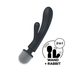 Satisfyer Triple Lover Hybrid Wand Vibrator 21 cm Roos