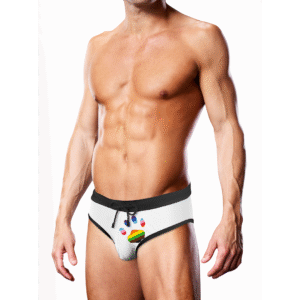 Prowler Zwembroek White Oversized Paw M