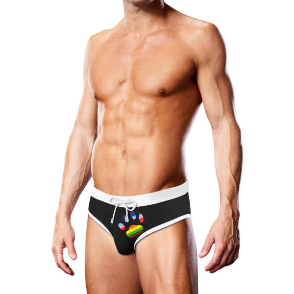 Prowler Zwembroek Black Oversized Paw S