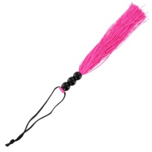 s / m - kleine rubberen zweep roze