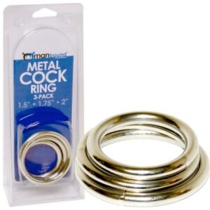 manbound - metal cock ring 3-pack