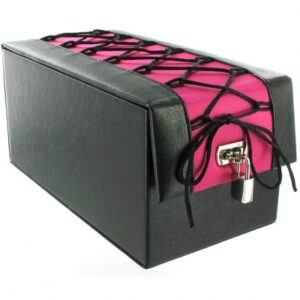 devine toy box zwart / roze korset