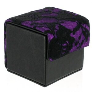 devine condoom cube zwart / paars kant