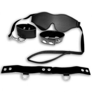 s / m - zwarte bondage kit