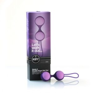 key by jopen - stella ii kegel bal set paars