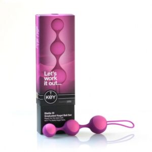 key by jopen - stella iii kegel bal set roze