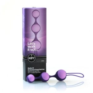 key by jopen - stella iii kegel bal set paars