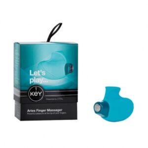 key by jopen - aries finger massager blauw