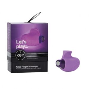 key by jopen - aries finger massager paars