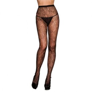 pantyhose zwart kant