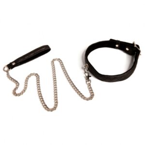 bettie page - collar me halsband en lijn set