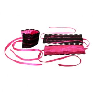 sportsheets - roze satijnen kant kit