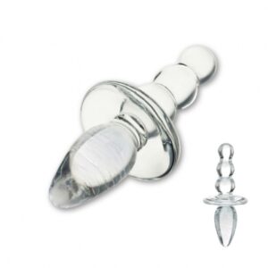 glas - titus beaded glazen butt plug