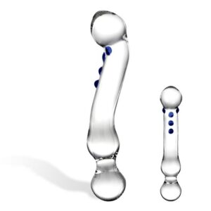 Glas Curved G-Spot Glazen gebogen Dildo