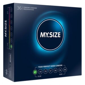 my size - natural latex condom 47 width 36 st.