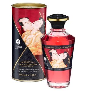 Shunga Verwarmende Massage Olie 100 ml Kers