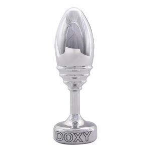 Doxy Metalen Buttplug Geribbeld 13 cm