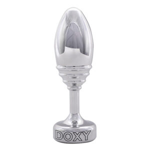Doxy Metalen Buttplug Geribbeld 13 cm