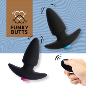 Feelztoys FunkyButts Butt Plug Set Met Afstandsbediening 10 cm