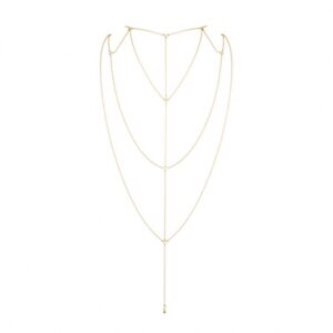 bijoux indiscrets - magnifique rug / decollete ketting goud