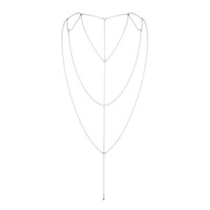 bijoux indiscrets - magnifique rug / decollete ketting zilver