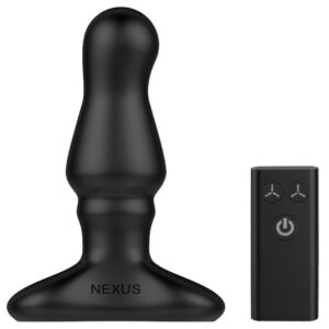 Nexus Bolster Vibrerende Butt Plug Met Opblaasbare Top&Afstandsbediening 12 Cm