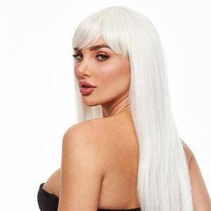 Pleasure Wigs Amber White Glow Pruik
