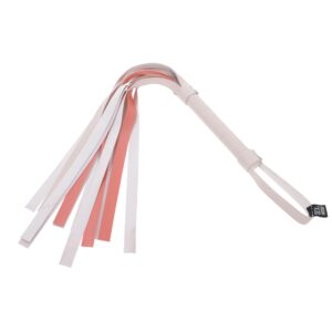 Sportsheets S&m Peachesân Creame Stripe Flogger Cream&Orange