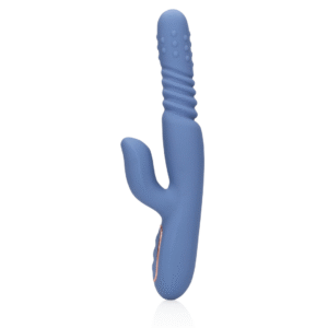 Loveline Roterende&Stotende Rabbit Vibrator Blue Nova 24 cm