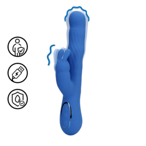 Loveline Wiggle Rabbit Vibrator Jetset Blue 24 cm