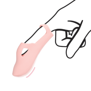Loveline Silicone Finger Vibrator Touch Of Pink 11 cm