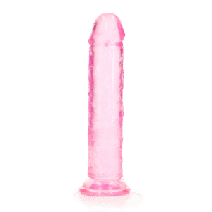 RealRock Crystal Clear Dildo 18 cm Blauw