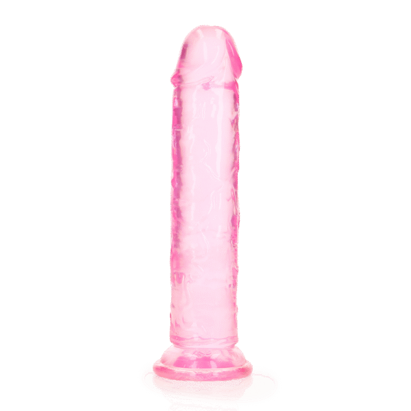 RealRock Crystal Clear Dildo 18 cm Blauw
