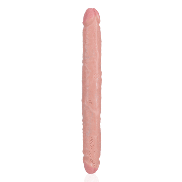 RealRock Dunne Dubbele Dildo 30,5 Cm Zwart