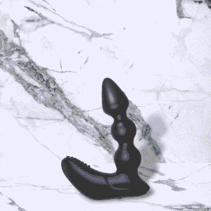 Zwarte Siliconen Benz Prostaat Vibrator voor Mannen van Nexus