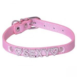 bling bling sexy halsband - roze