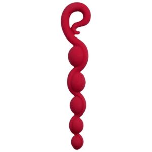 fun factory bendybeads - anaal ketting - rood