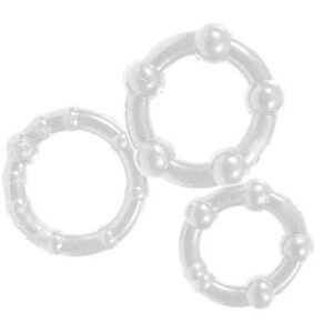 get hard triple penis ringen - transparant