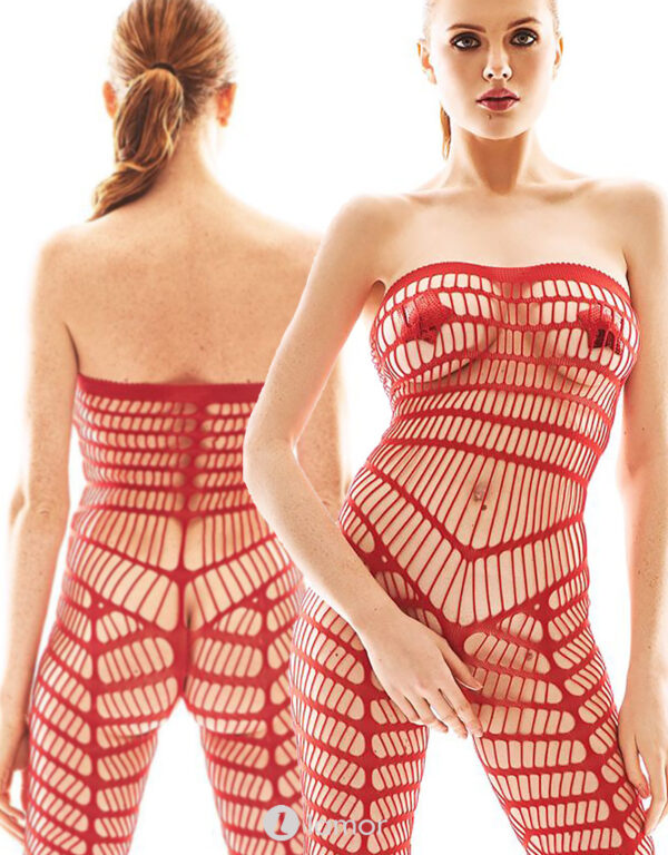 * ANAIS APPAREL Rode strapless bodystocking Orica ( L/XL)