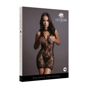 Le Désir by Shots Hoge Hals Kant Mini Jurk - Één Maat