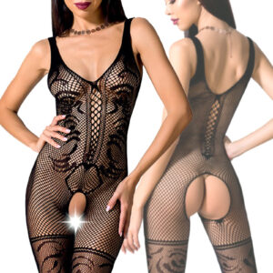 * PASSION Zwarte bodystocking Hiba