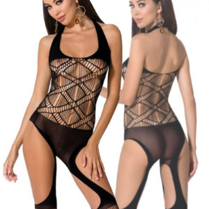 * PASSION Zwarte bodystocking Kaly