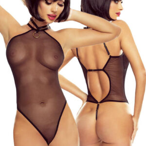 * PROVOCATIVE Zwarte transparante body, PR1620