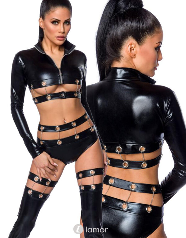 * SARESIA 3-delige wetlook set, SA18255