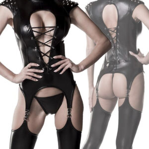 * GREY VELVET Korset set in lederlook van Grey Velvet, GV20212