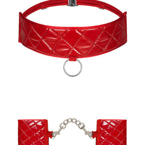 * OBSESSIVE Rode Choker en handboeien Hunteria