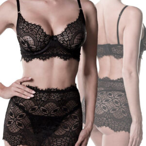 * GREY VELVET 3-delige Erotische lingerie set, GV21002