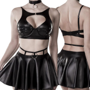 * GREY VELVET 4-delige wetlook set, GV20233